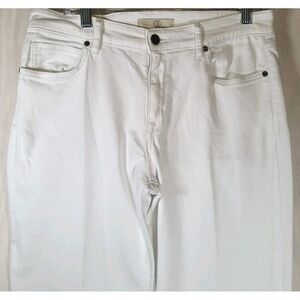 CJ by Cookie Johnson Women' Jeans Size 29 White Worthy Flare Cotton Stretch